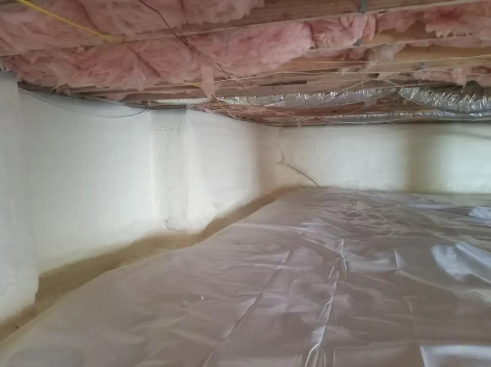 Crawl space encapsulation with closed-cell spray foam for Roof Maintenance in Ocean City